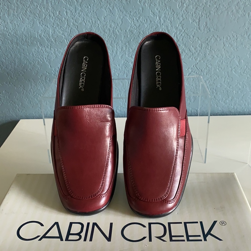 Women’s cabin creek burgundy slides - Picture 2 of 9